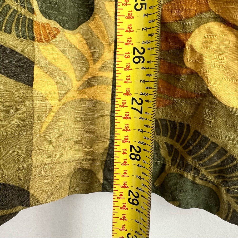Tommy Bahama Mens 100% Silk Green Island Short Sleeve Button Up Shirt Hawaii L - Picture 4 of 5